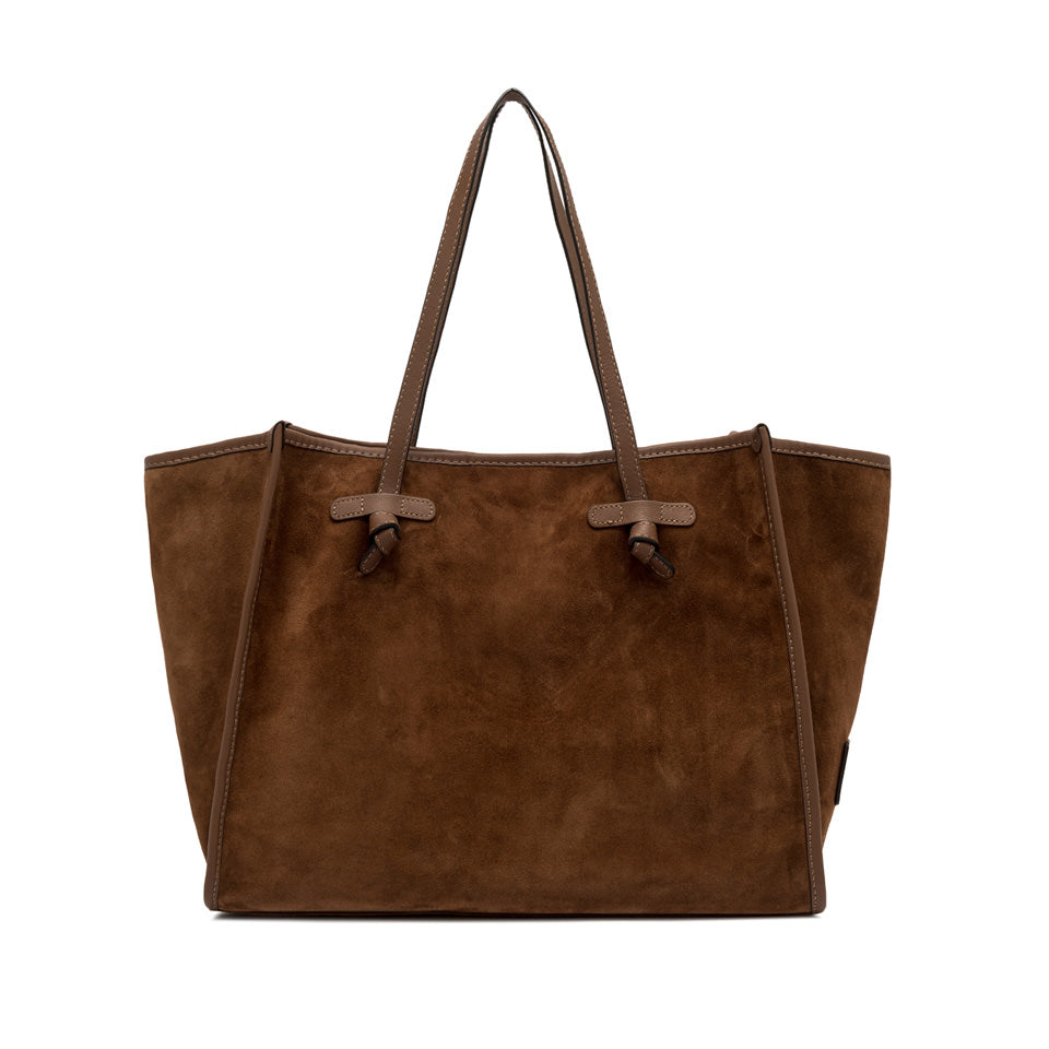 MARCELLA CABAS DAIM COGNAC