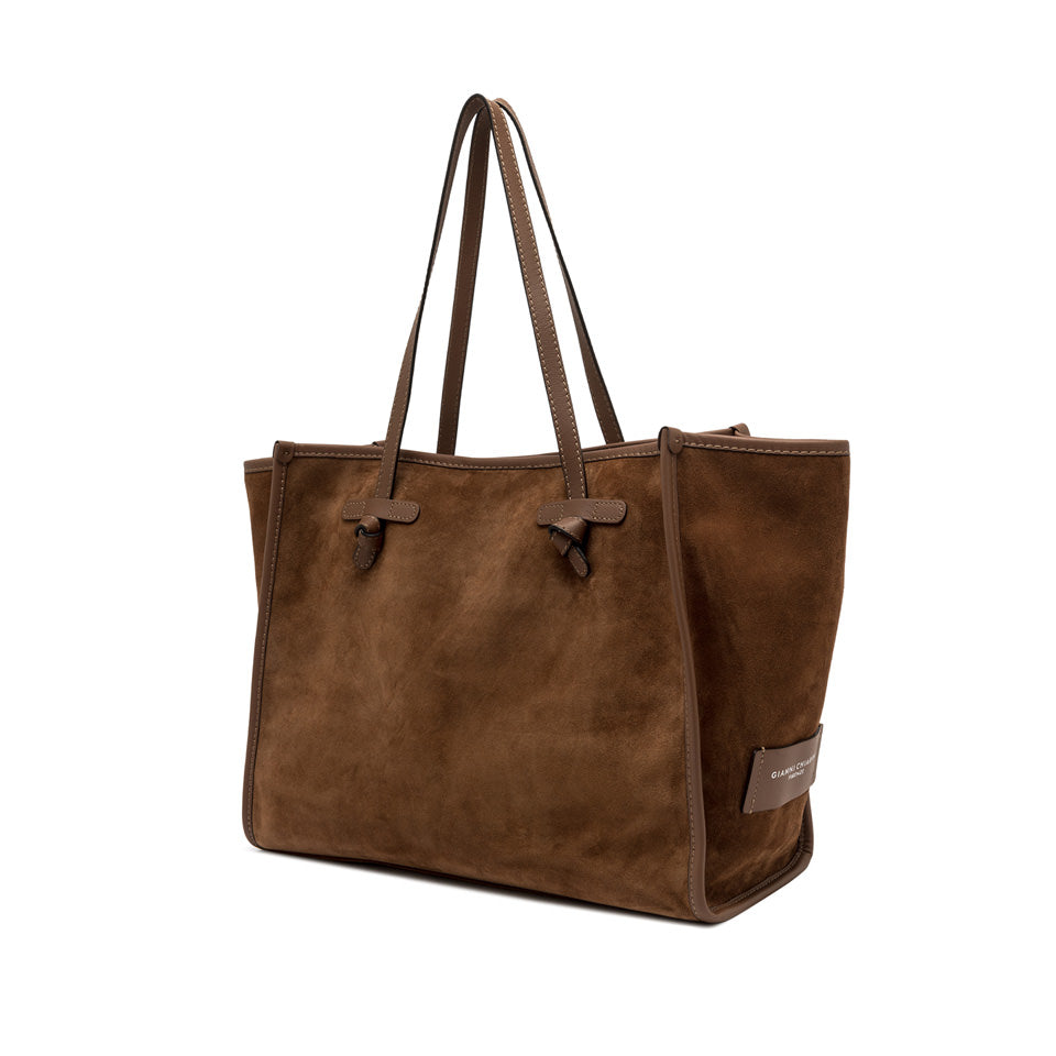 MARCELLA CABAS DAIM COGNAC