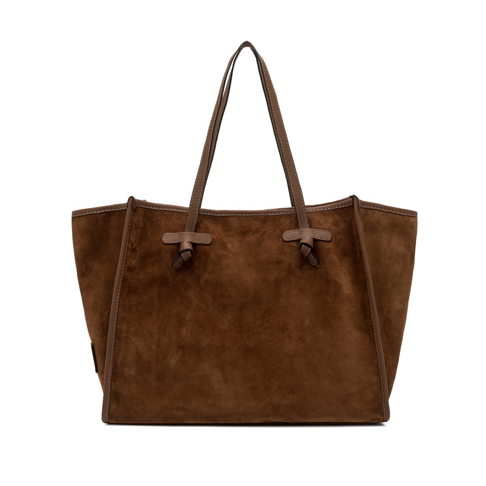 MARCELLA CABAS DAIM COGNAC