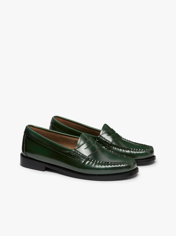 BASS WEEJUNS MOCASSINS VERT
