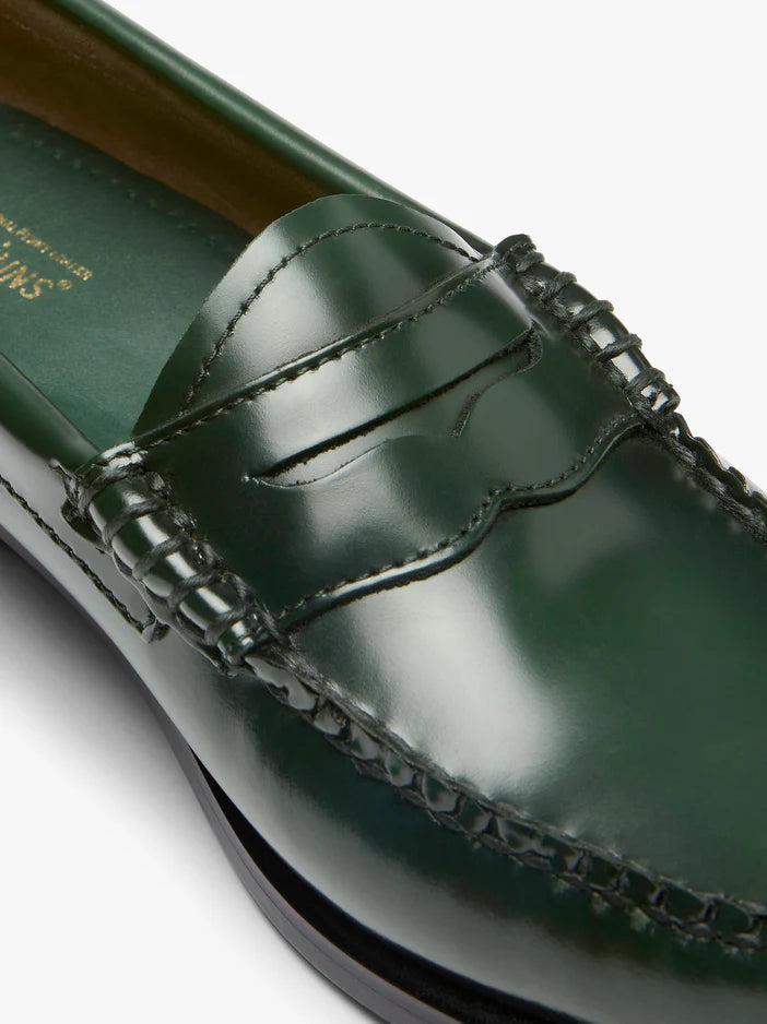 BASS WEEJUNS MOCASSINS VERT