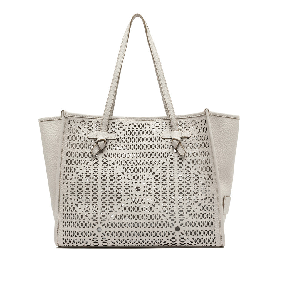CABAS CUIR LAZER Blanc