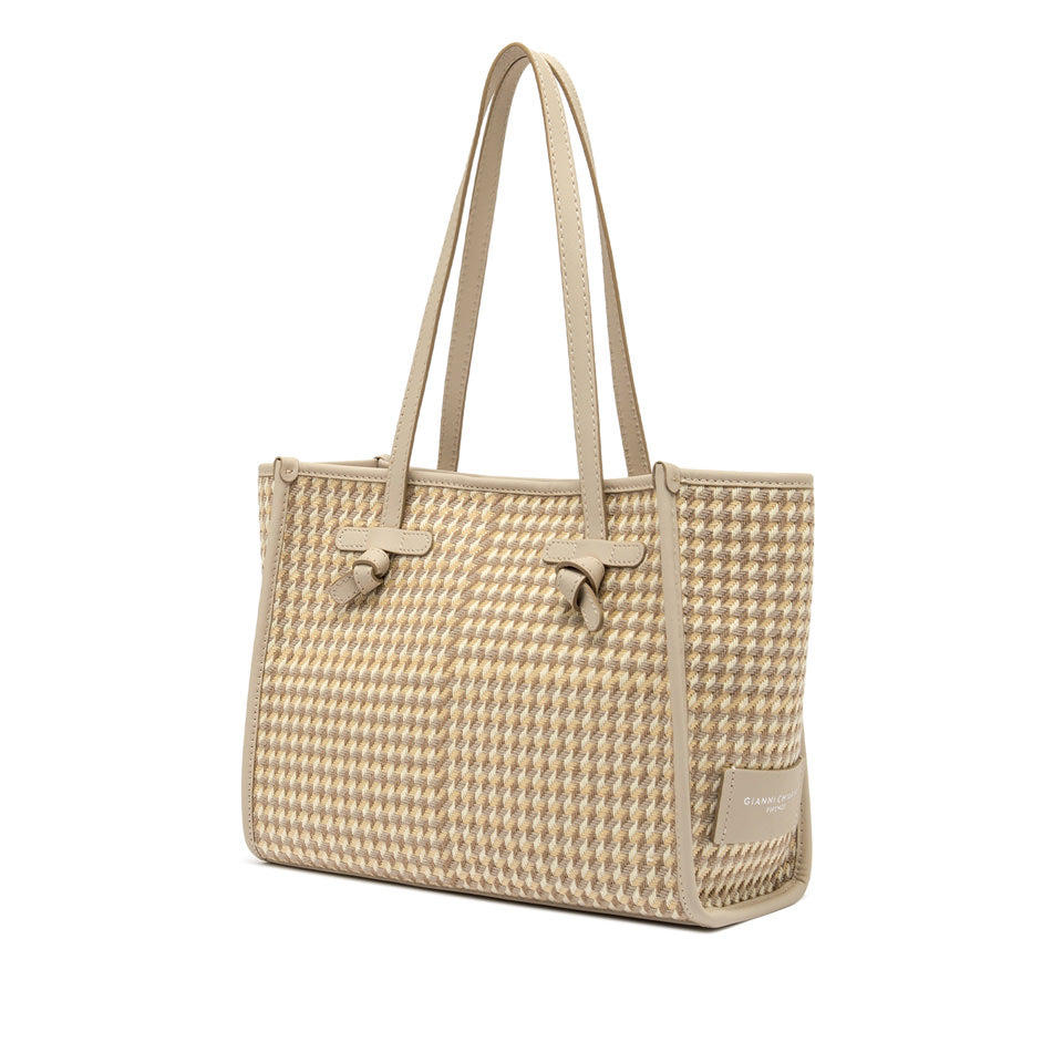 MEDIUM HOUNDSTOOTH TOTE BAG