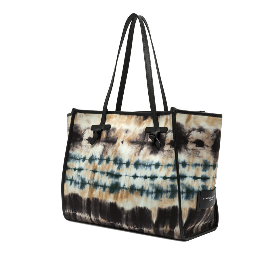 BLUE TIE-DYE TOTE BAG