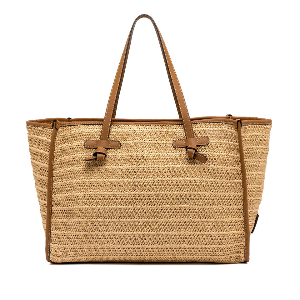 NATURAL STRAW TOTE BAG