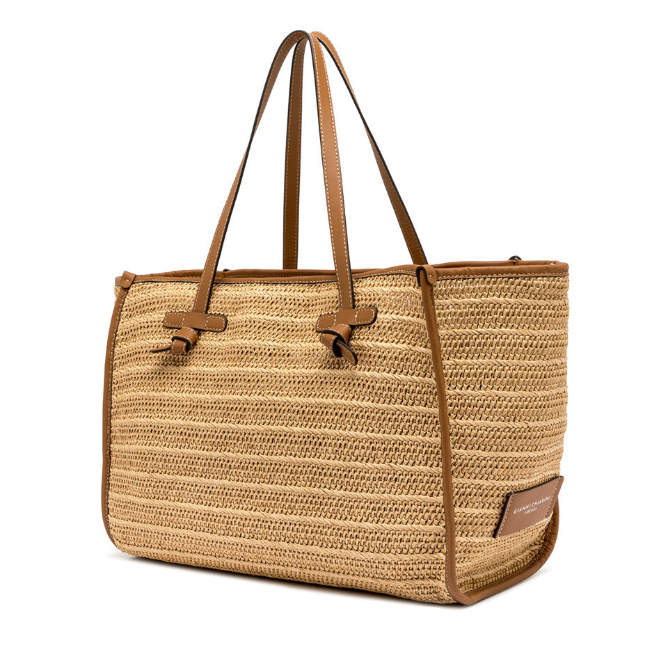 NATURAL STRAW TOTE BAG