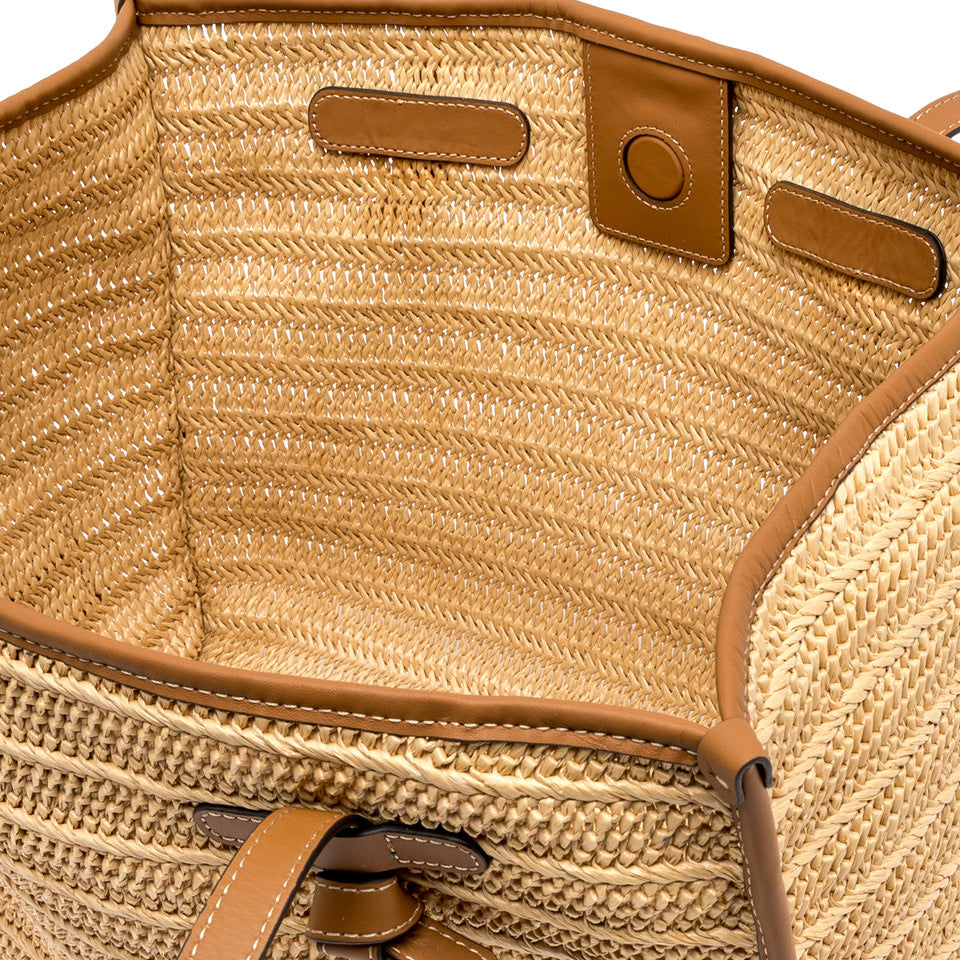 NATURAL STRAW TOTE BAG