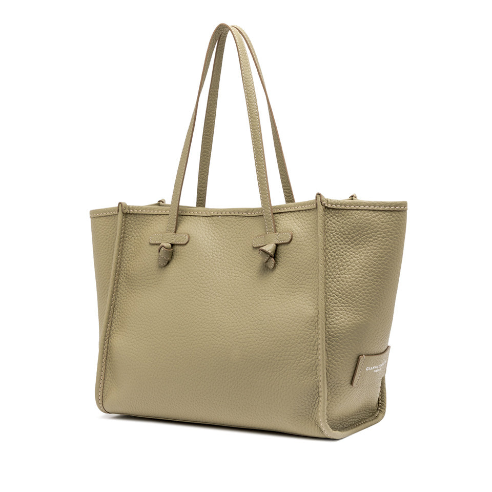 CABAS CUIR VERT