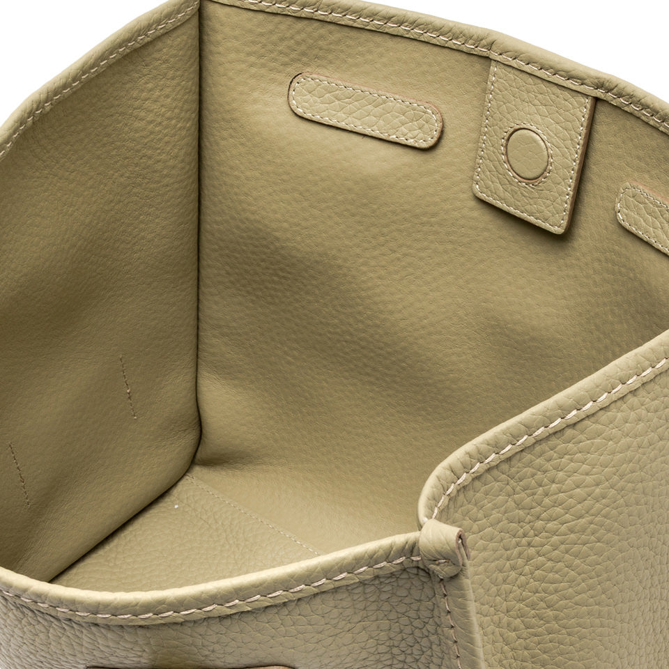 CABAS CUIR VERT