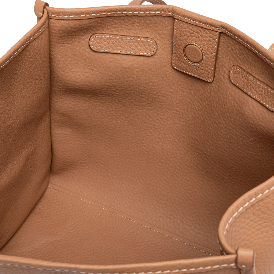 CABAS CUIR NUDE