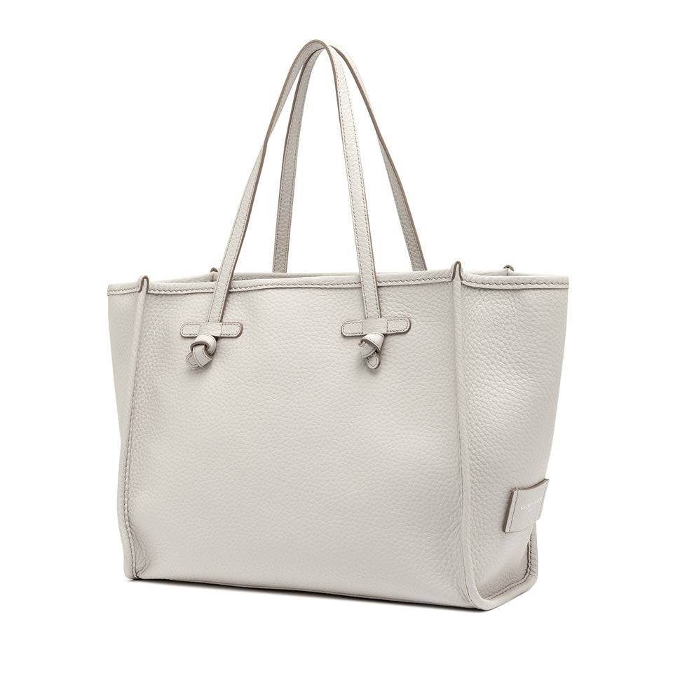 CABAS CUIR BLANC