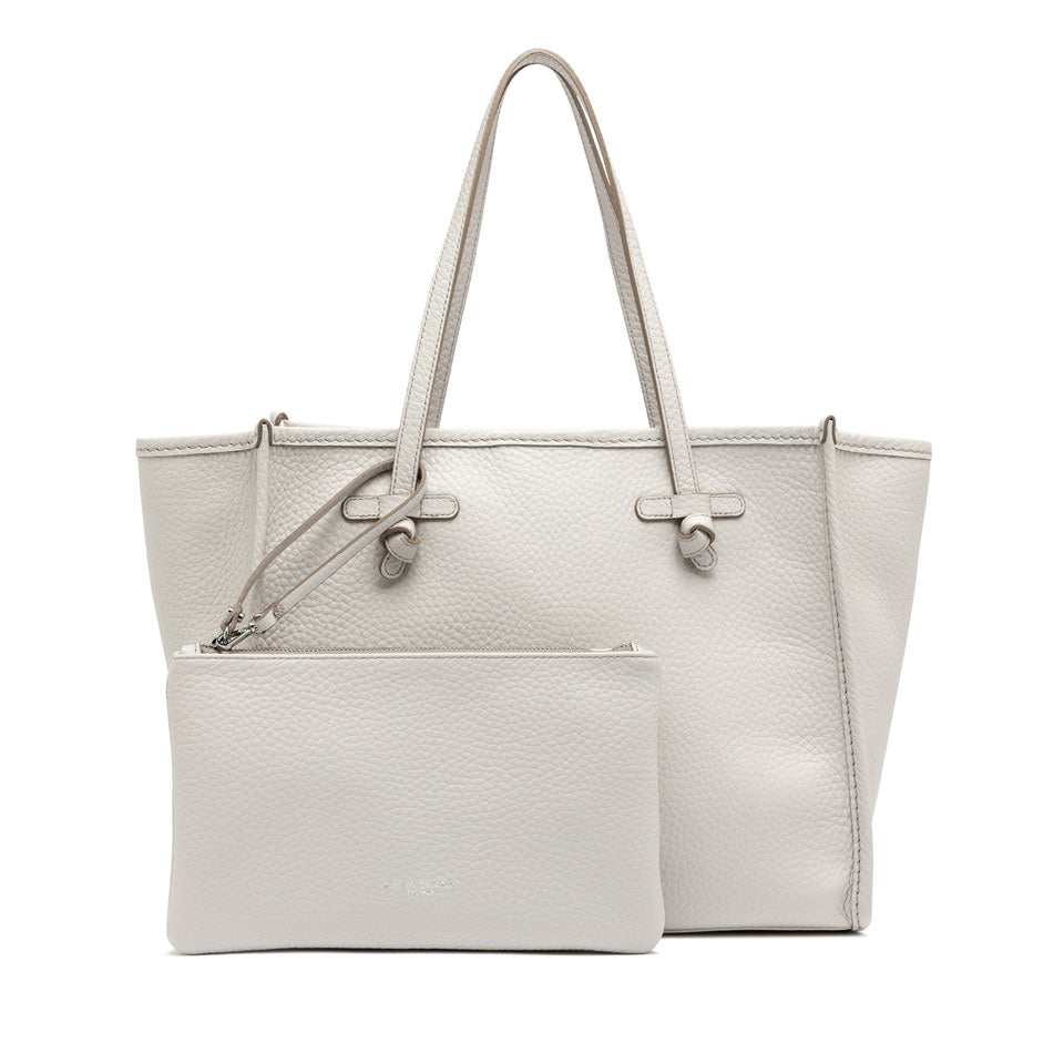 CABAS CUIR BLANC