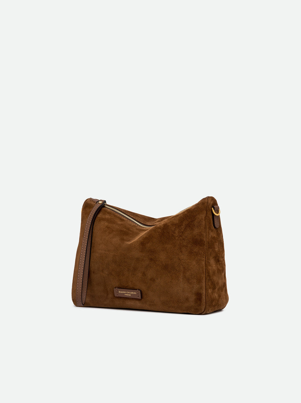 NORA POUCH Grand Cognac Rig Gianni Chiarini - vue 3/4