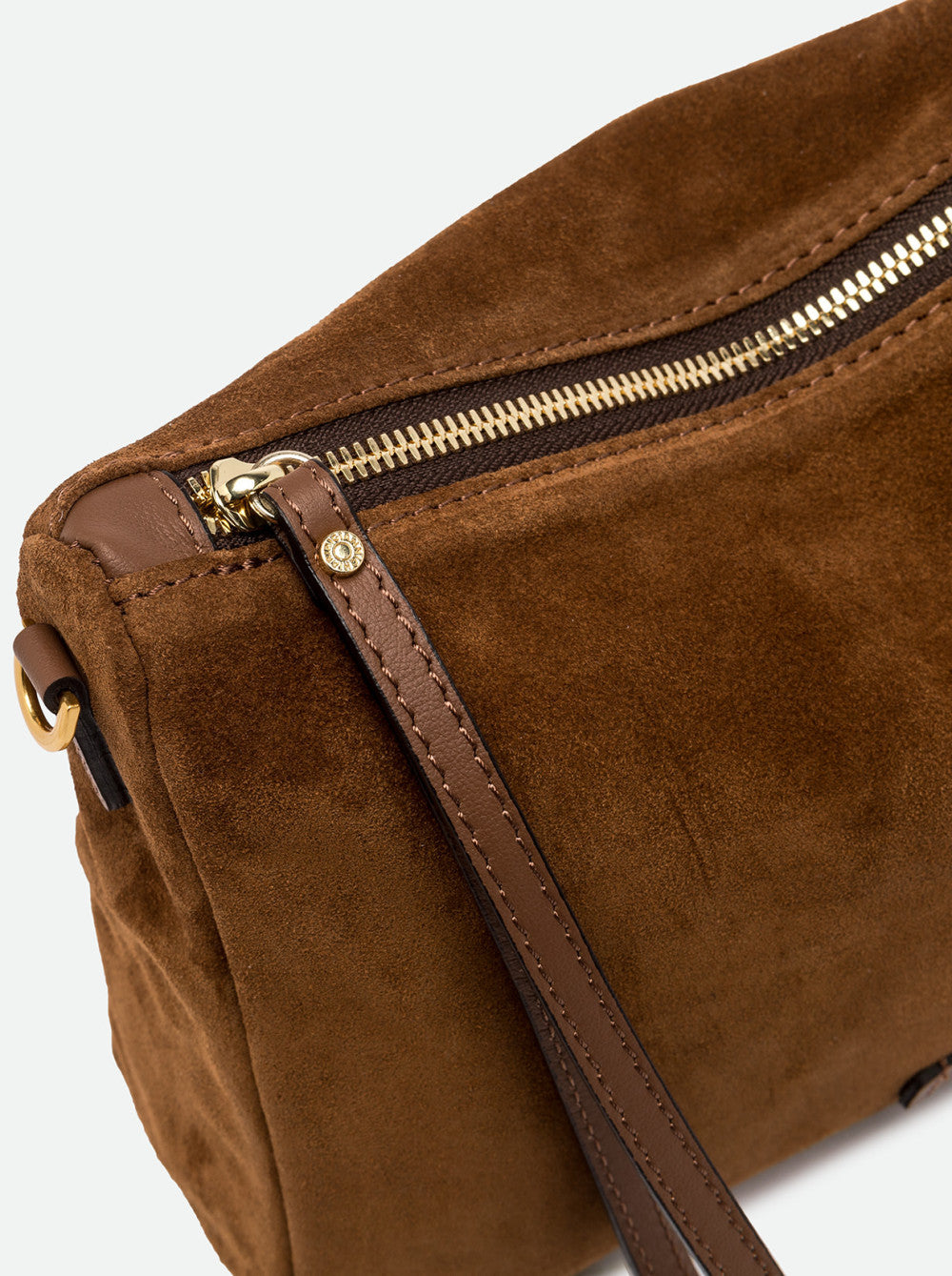 NORA POUCH Grand Cognac Rig Gianni Chiarini - porté