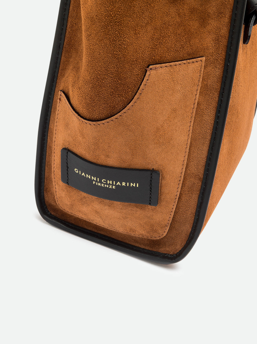 Caba Daim Crochet Cognac Gianni Chiarini - porte main
