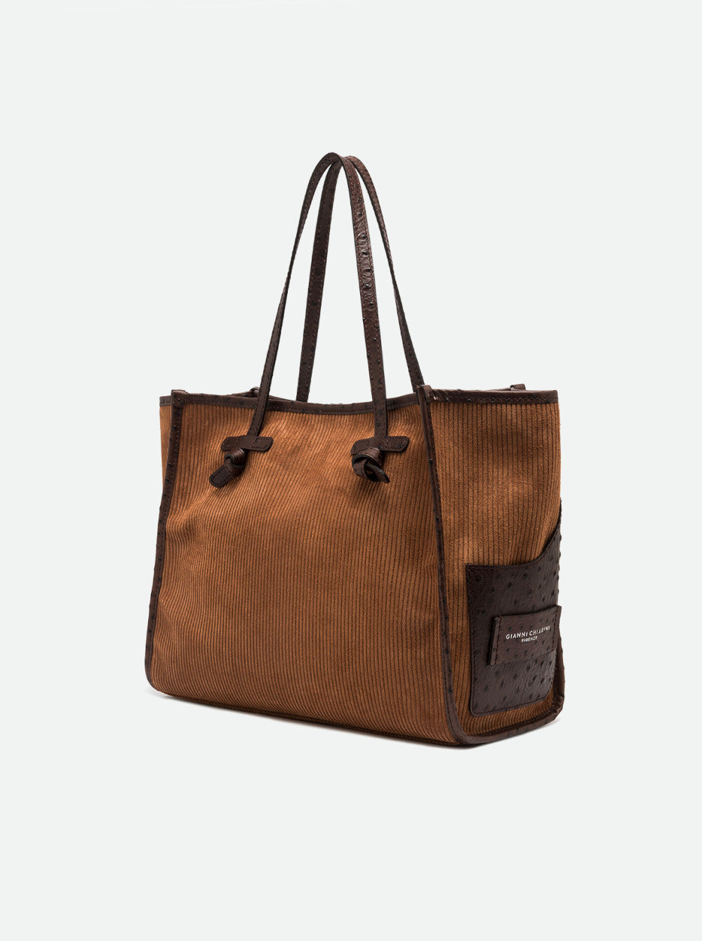Caba Gros Velour Cognac Tomby Gianni Chiarini - vue 3/4