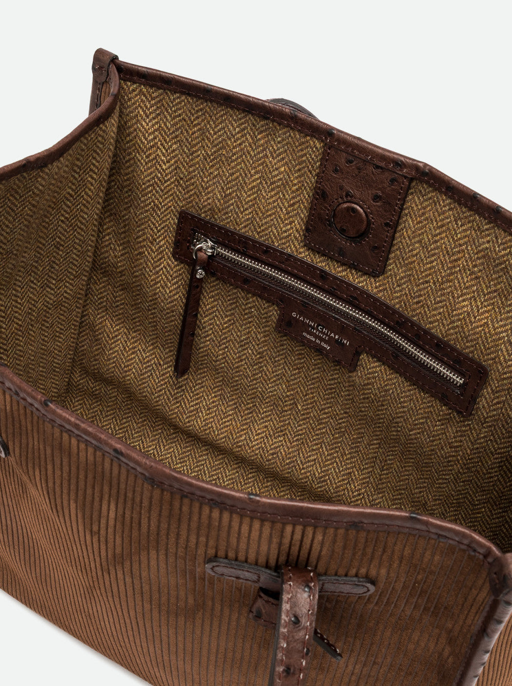 Caba Gros Velour Espresso Tomby Gianni Chiarini - porte main
