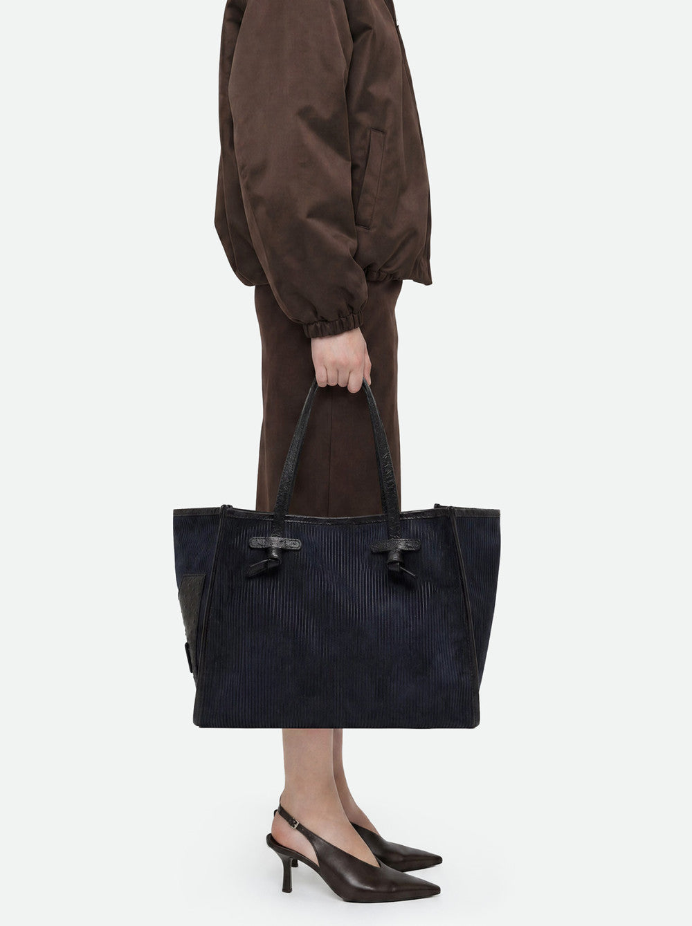 Caba Gros Velour Marine Tomby Gianni Chiarini - porte epaule