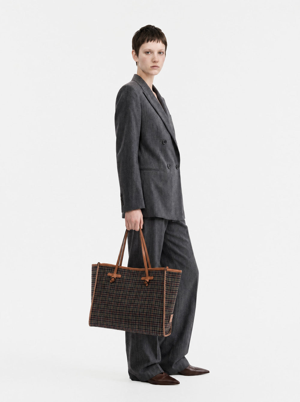 Sac Marcella pied-de-poule Gianni Chiarini BS 12480 MNSH - Grigio - vue 1
