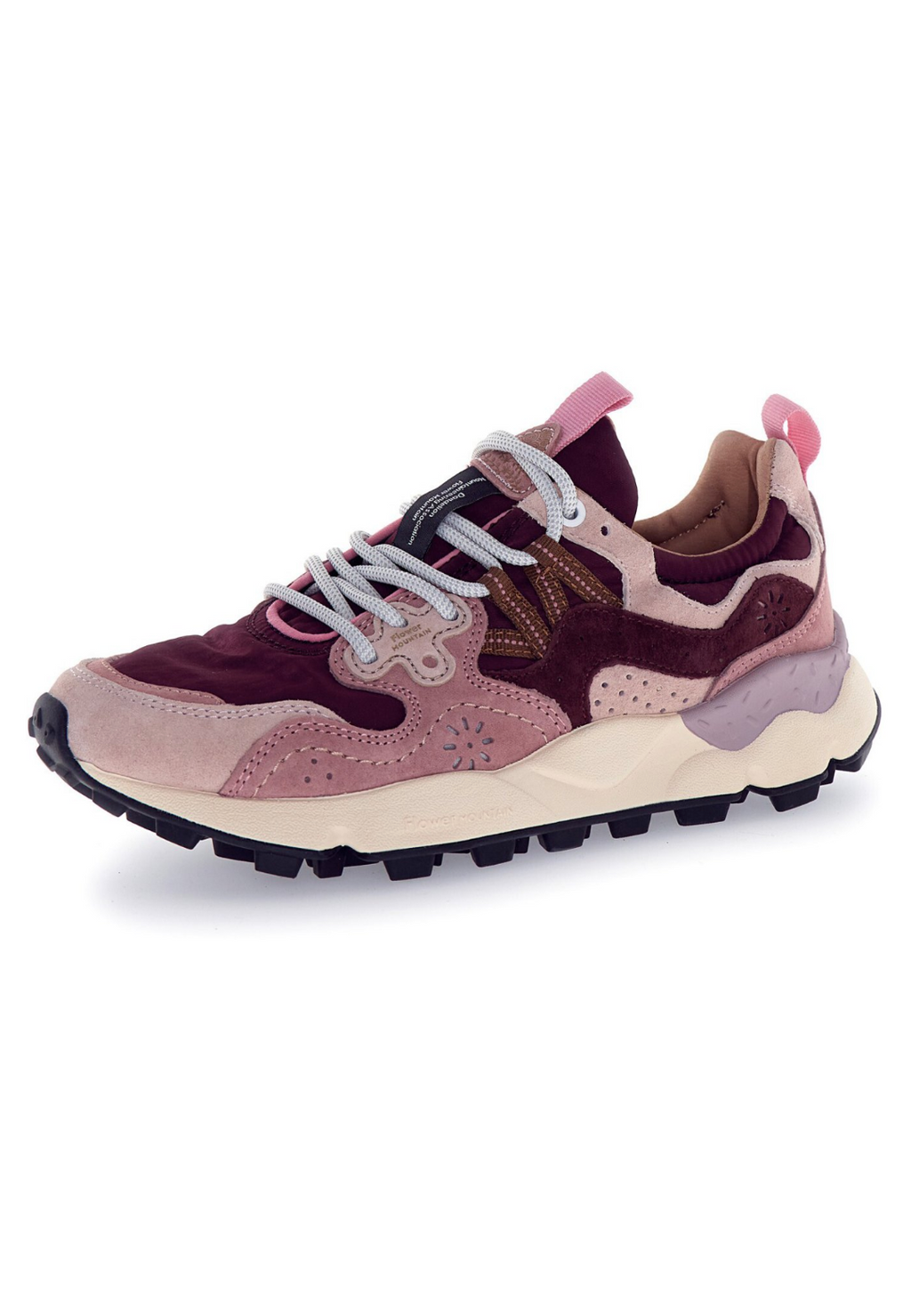 YAMANO 3 WOMAN SUEDE/NYLON LIGHT ROSE-PINK-BROWN
