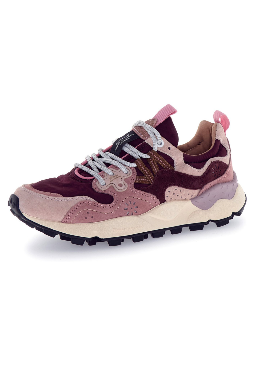 YAMANO 3 WOMAN SUEDE/NYLON LIGHT ROSE-PINK-BROWN