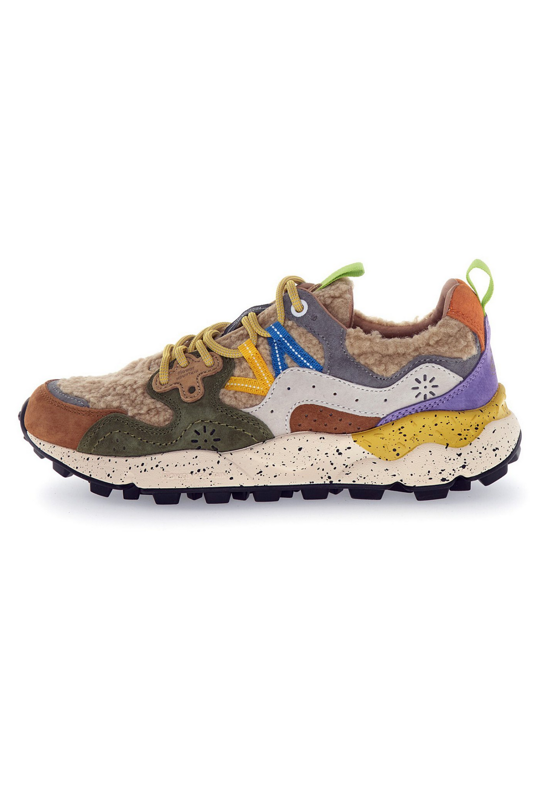 YAMANO 3 UNI SUEDE/TEDDY MUD-GREY-OFF WHITE