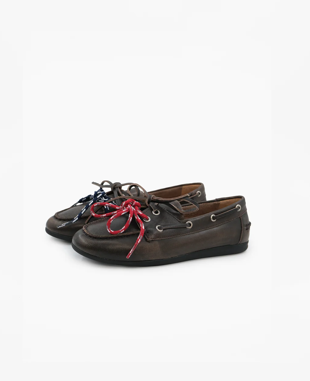Mocasin cuir Lacet Berceo Dark taupe