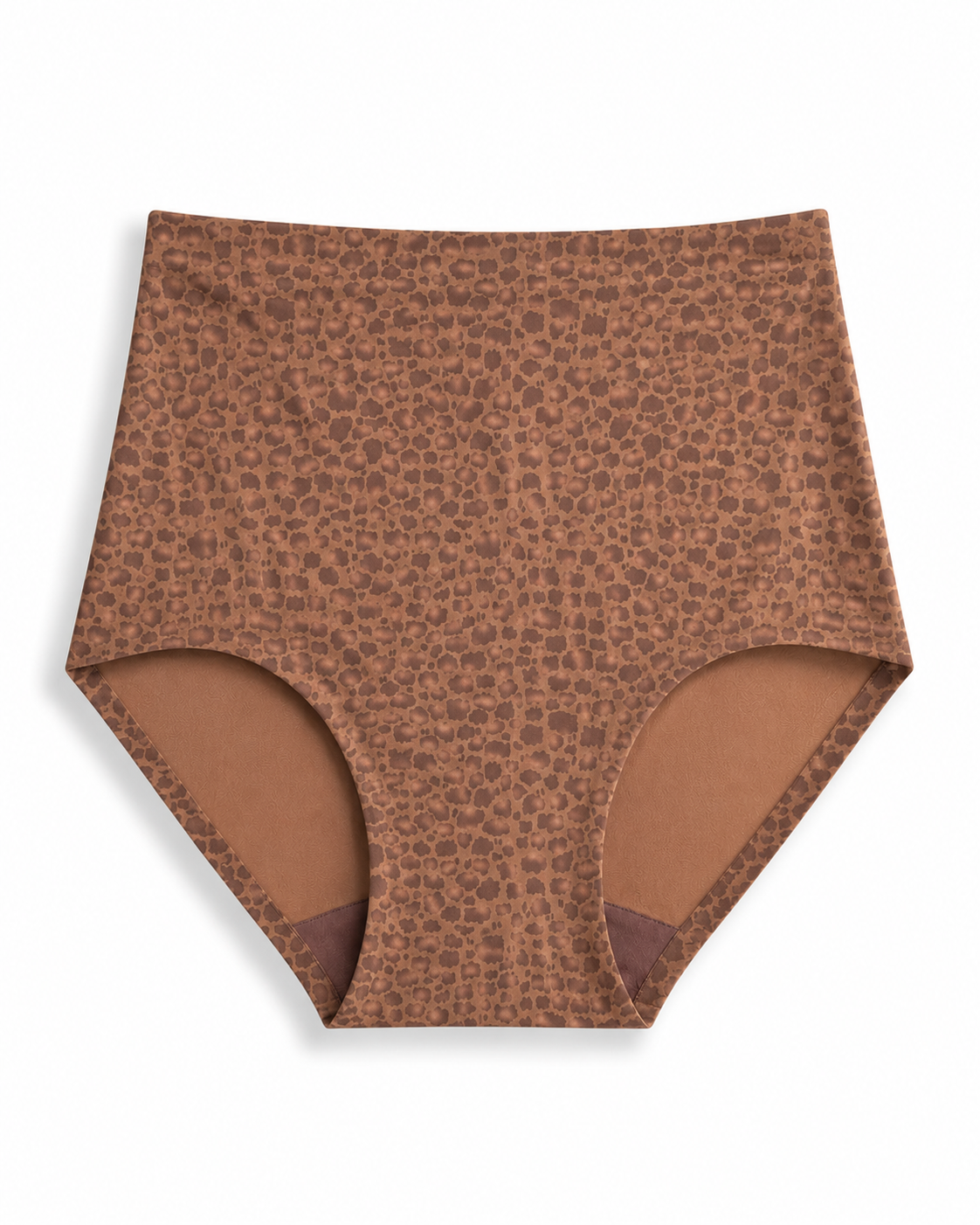 Shorty Taille Haute Léopard Brun Soft Stretch