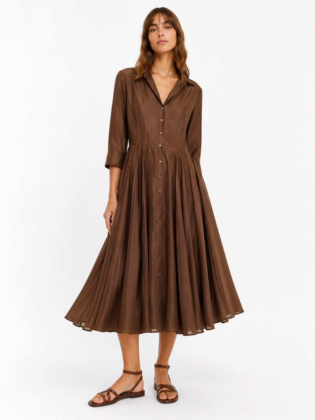 Robe chemise choco Kelly