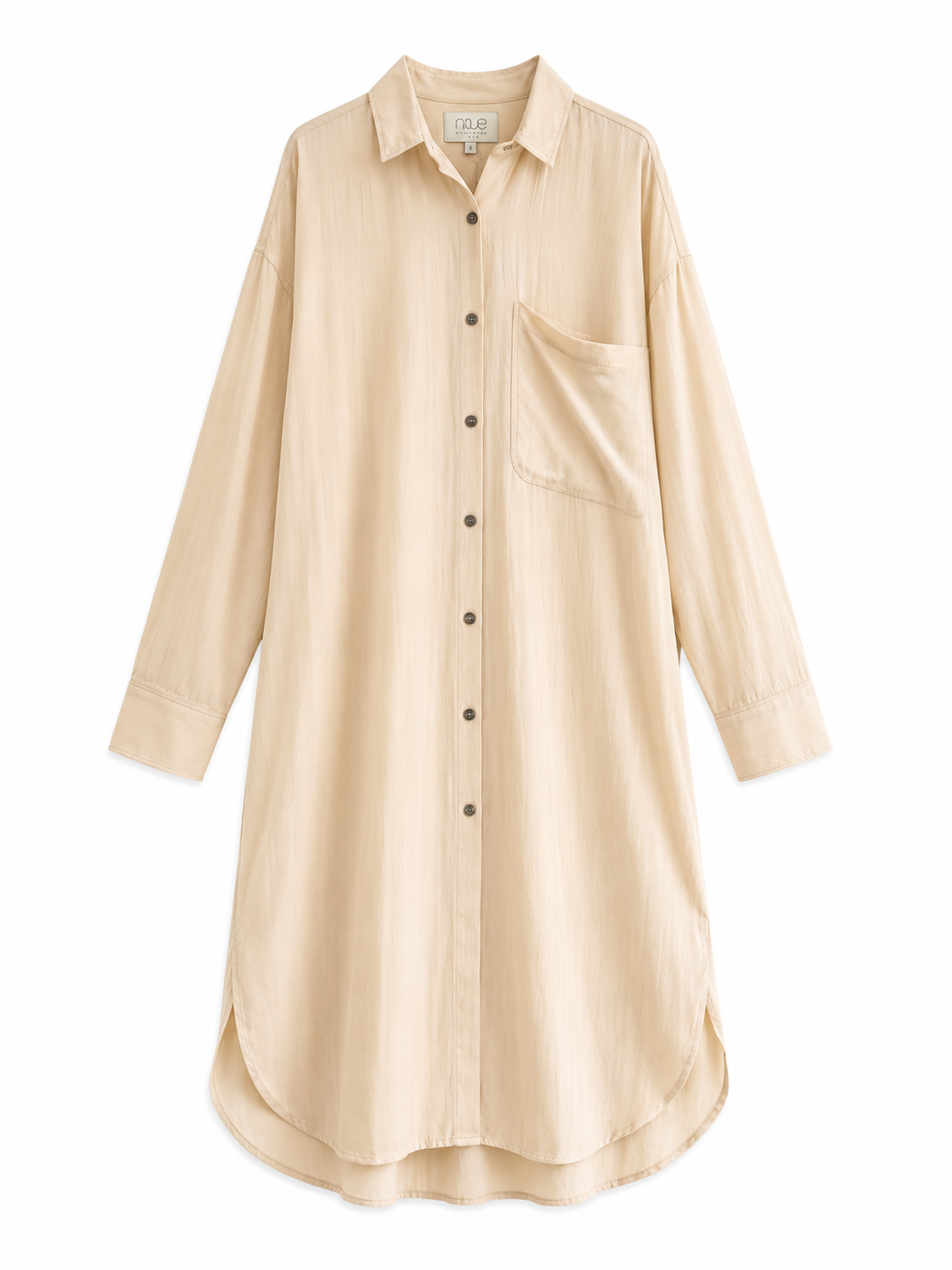ROBE  COL CHEMISE LONGUE