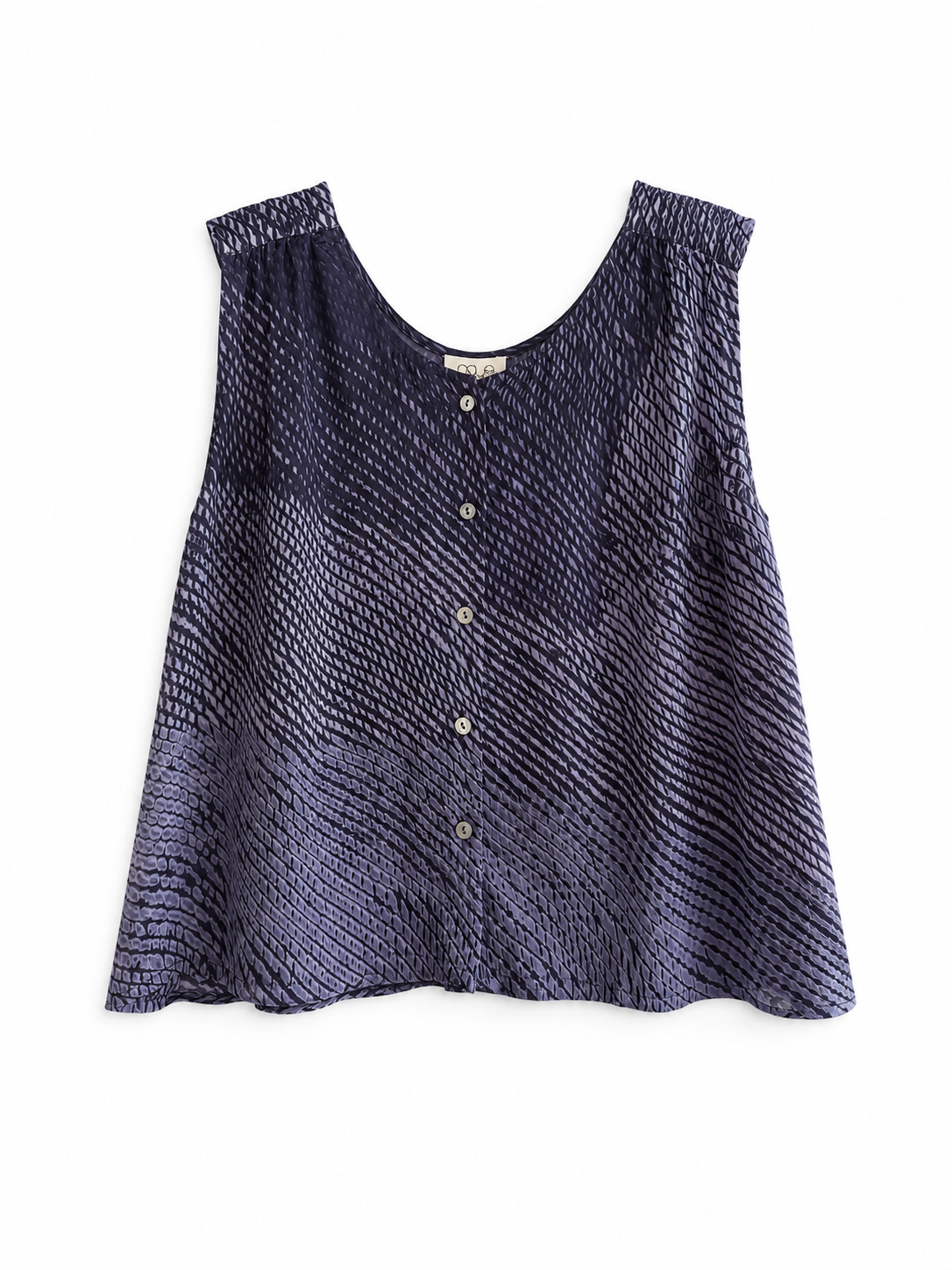 TOP SM NAVY PRINT ARTO NOUS