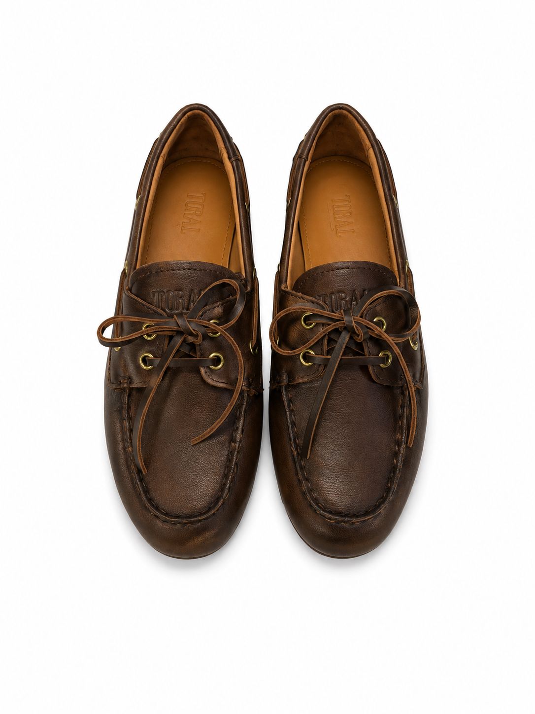 Mocasin cuir Lacet Brun
