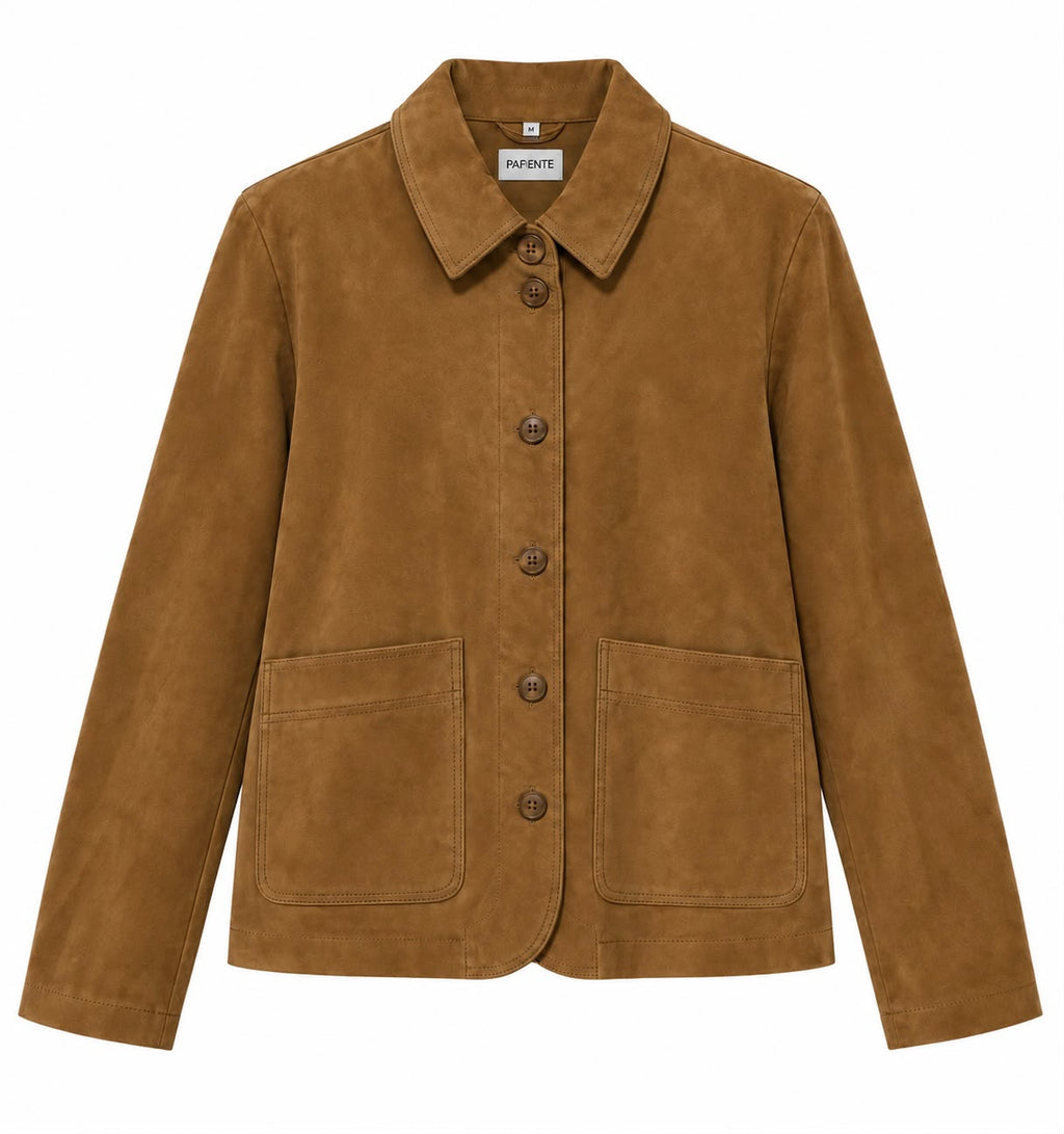 Veste en daim cognac Pariente Alexandras