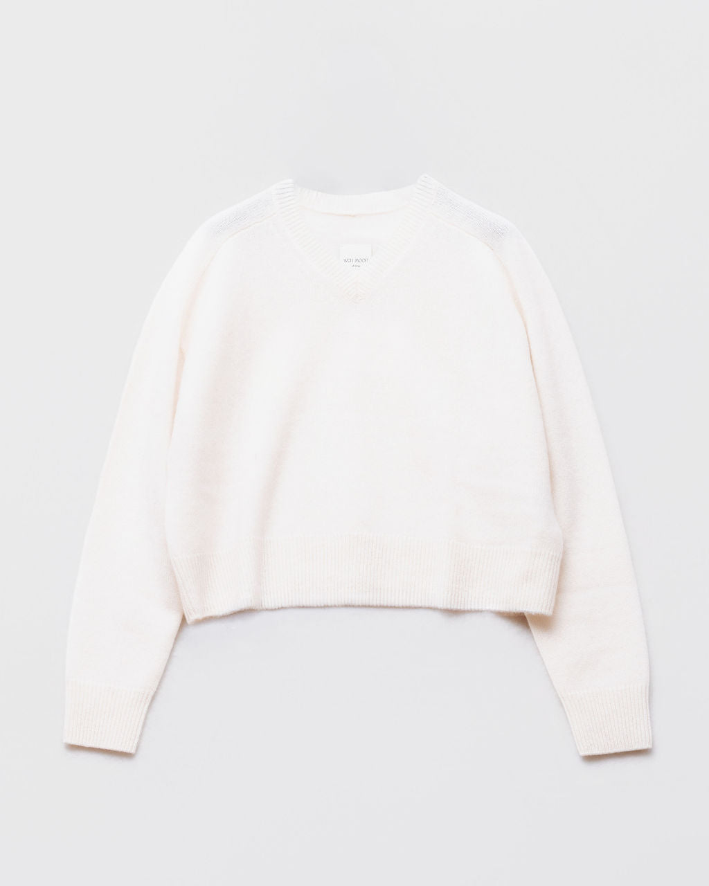 Pull Gros col V LILY ECRU