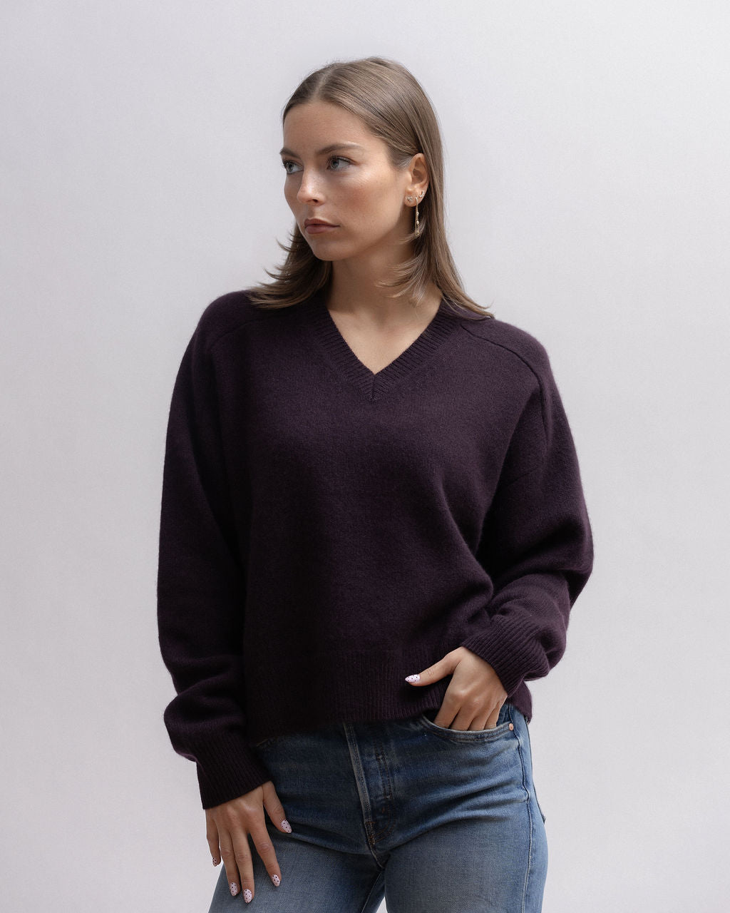 Pull Gros col V RIPE FIG
