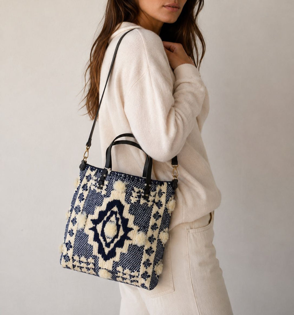 Petit sac tapis Bleu