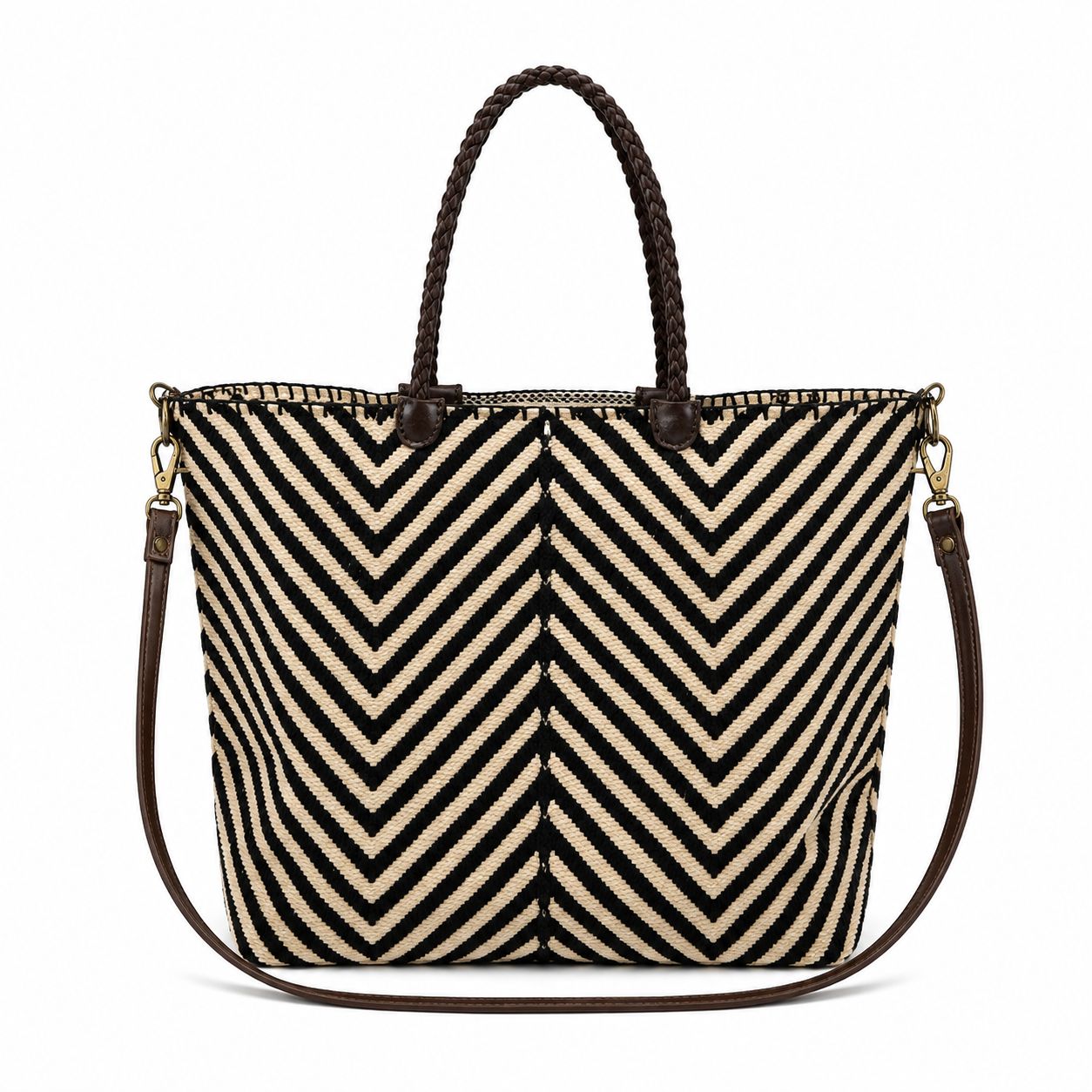 Grand sac chev Noir