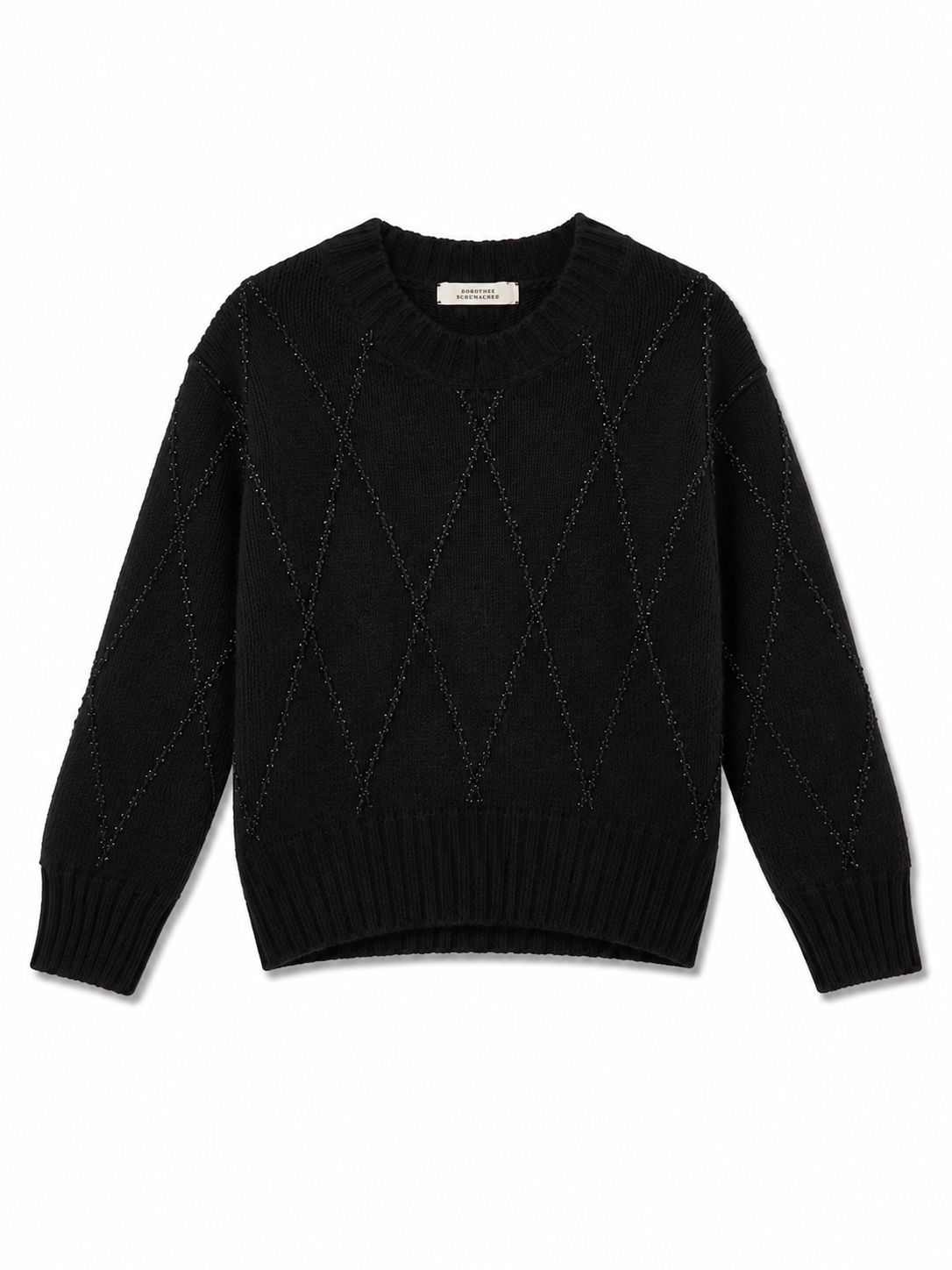 Pull strass Noir