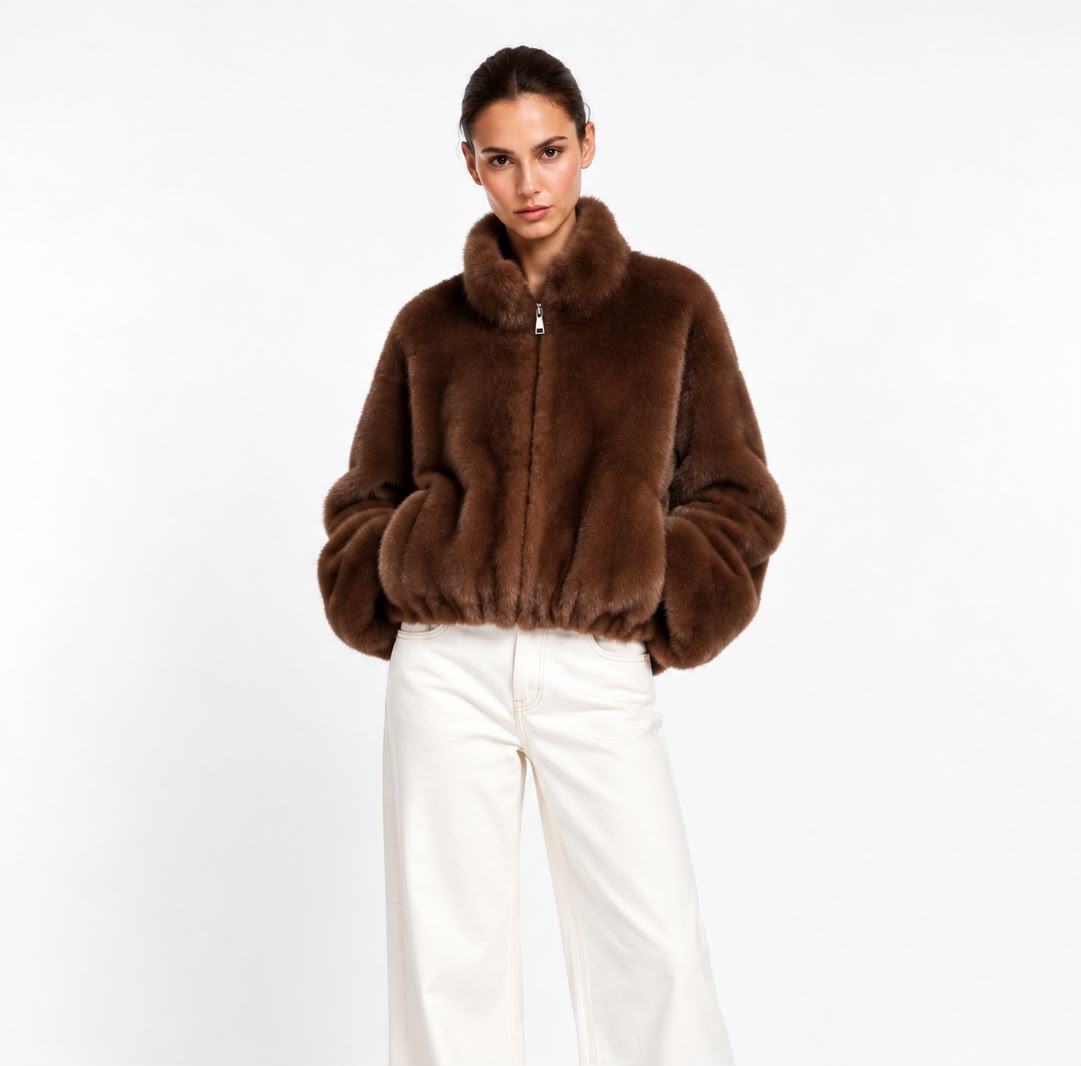 Bomber en fausse fourrure Josie