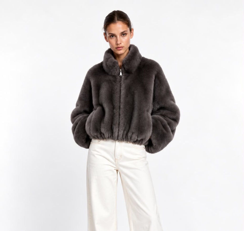 Bomber en fausse fourrure Josie
