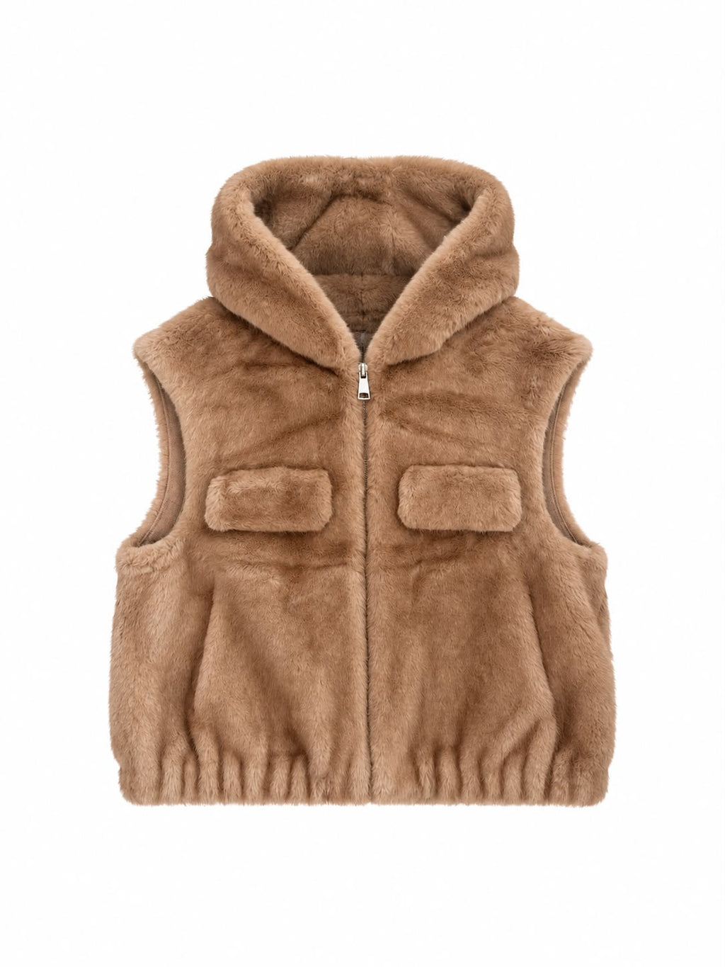 Gilet en fausse fourrure à poches Hazel