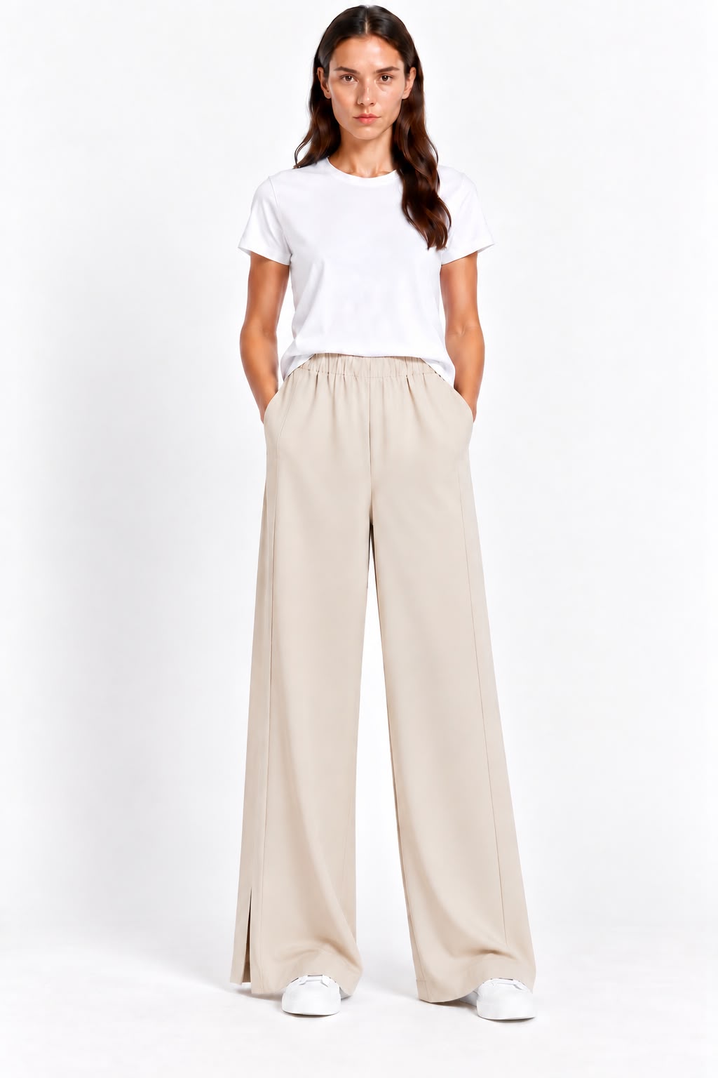 Pantalon Large Nao Blanc