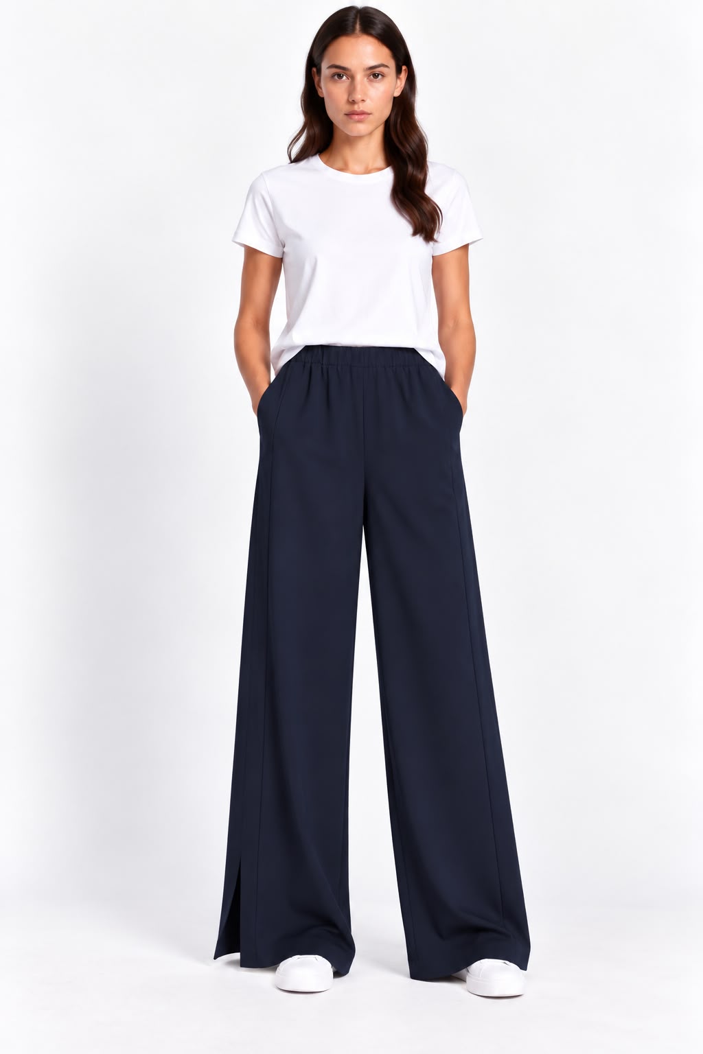 Pantalon Large Nao Marine