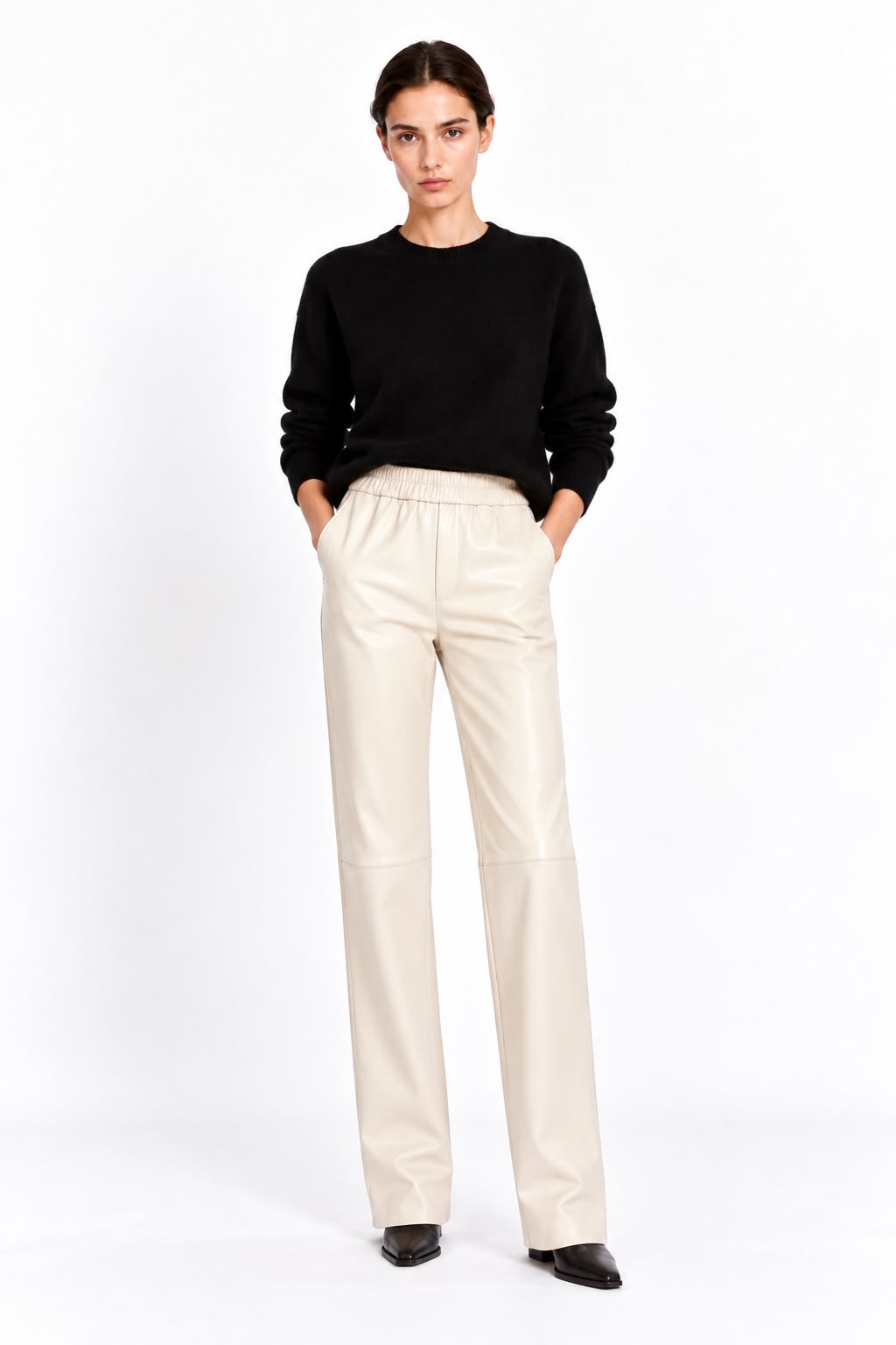 Pantalon en cuir Pariente Éléonore