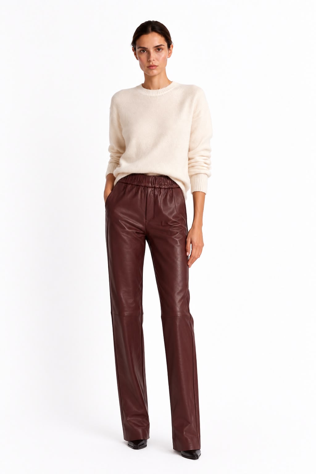 Pantalon en cuir Pariente Éléonore
