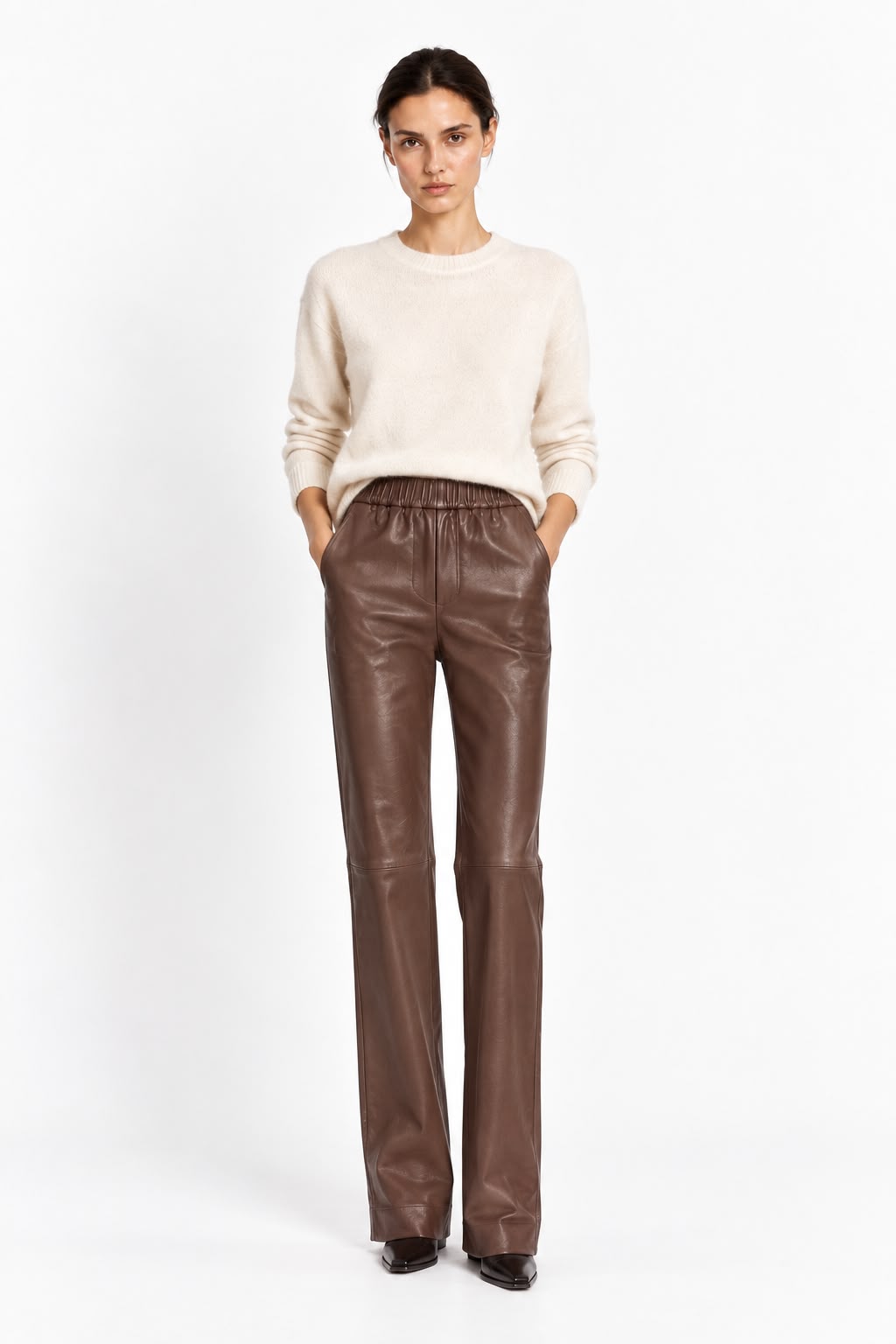 Pantalon en cuir Pariente Éléonore