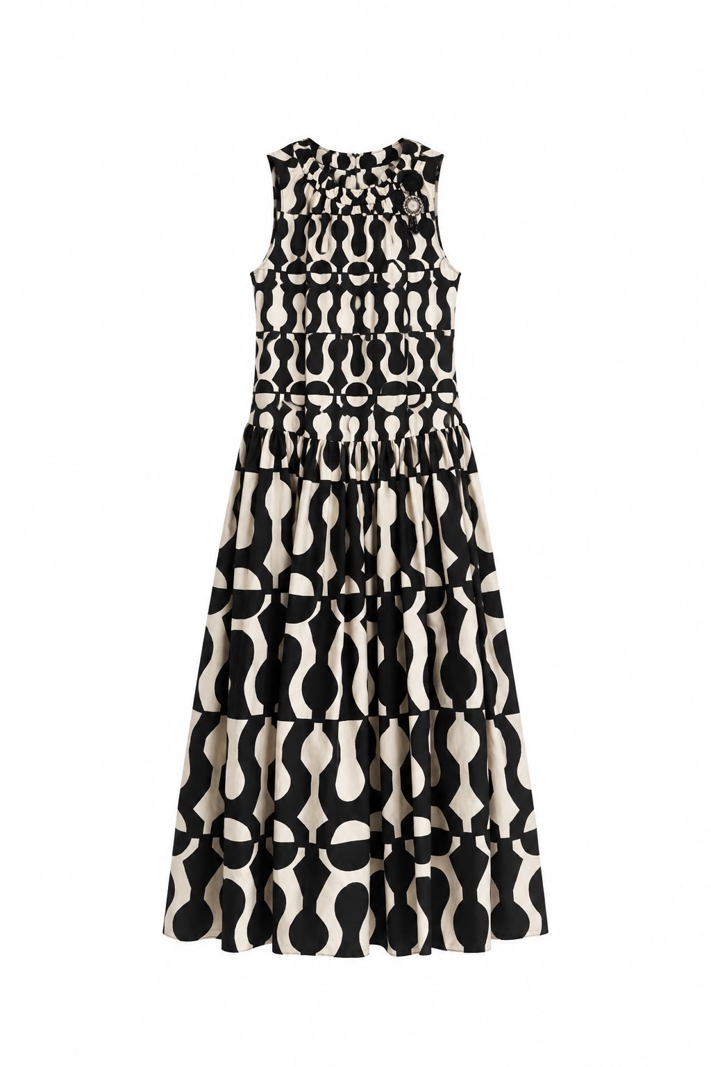 Robe Max Mara Salato imprimé graphique, détail