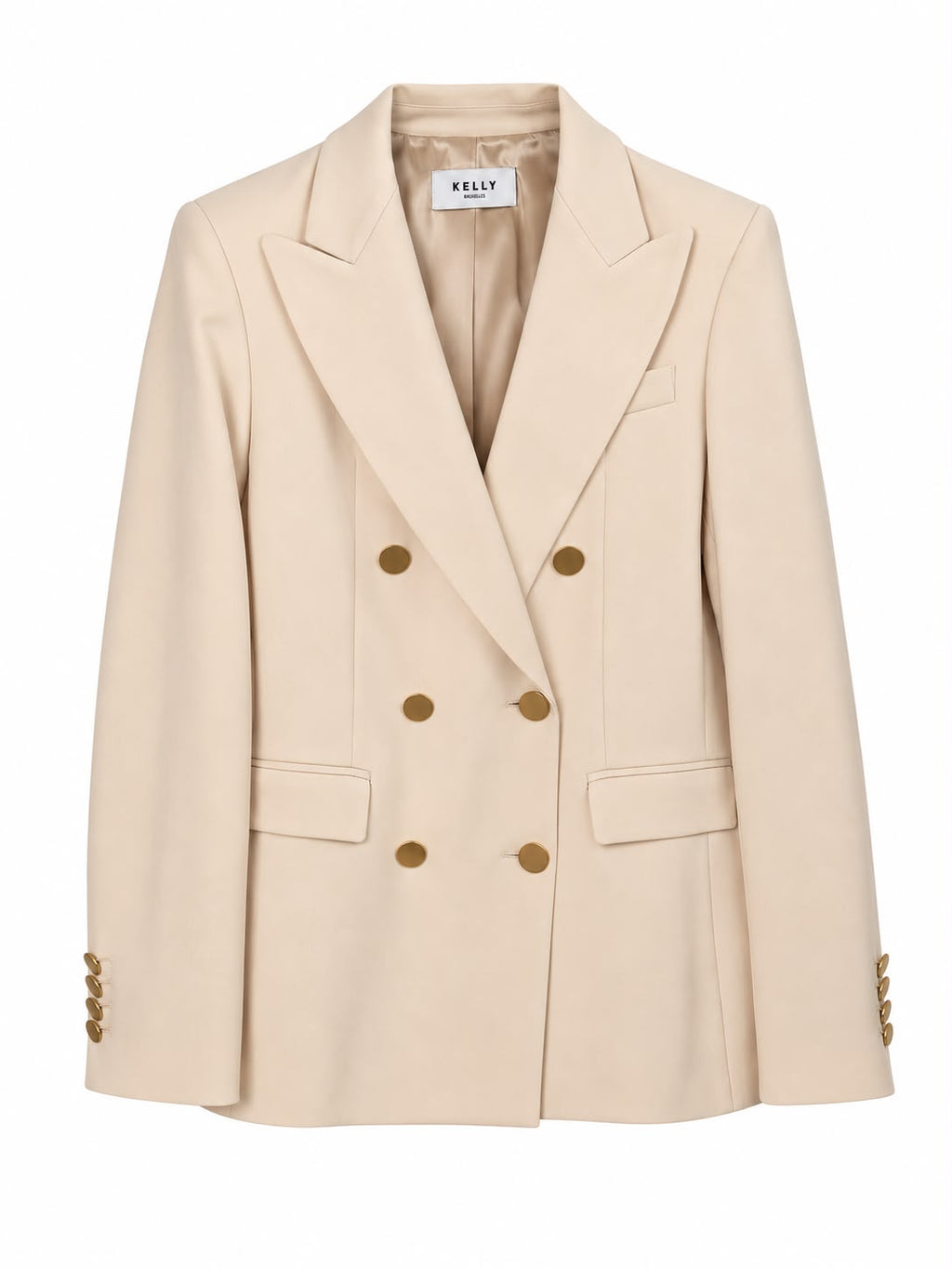 Blazer Beige Boutons Doré