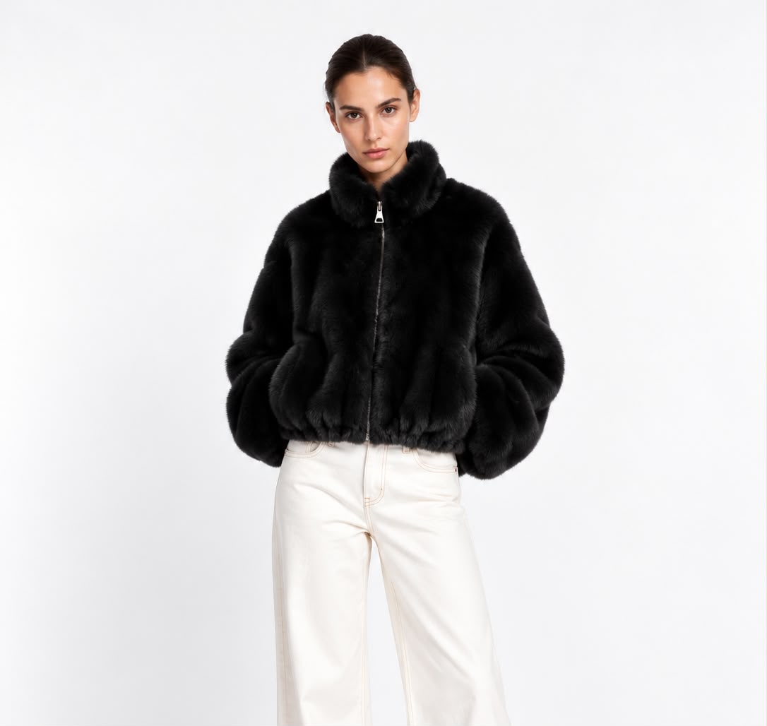 Bomber en fausse fourrure Josie