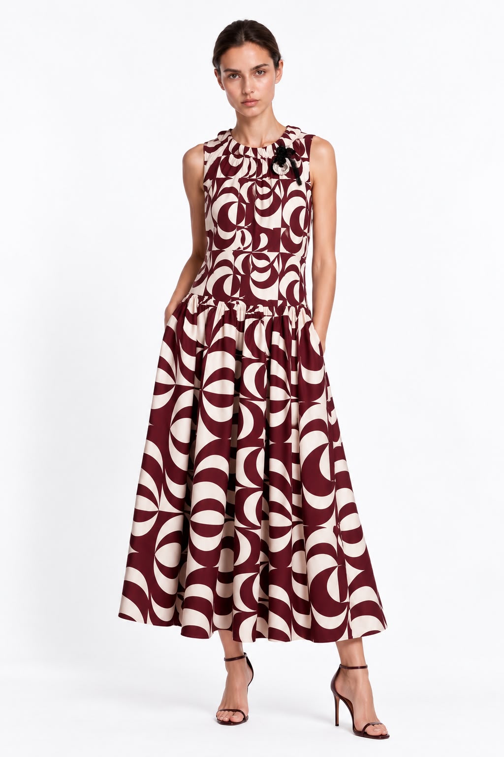 Robe Max Mara Salato imprimé graphique, autre coloris